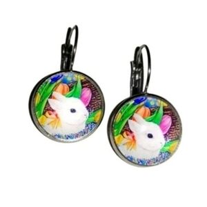 Handcrafted Easter Bunny Earrings